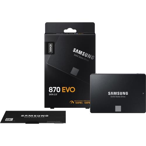 SAMSUNG 2.5 500GB 870 EVO SERIES 560/530  MZ-77E500BW SSD Harddisk - Harddisk  SSD ürünleri tekmarshop.com'da